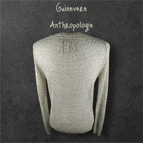 Anthropologie | Guinevere | Golden Olive Hemp Sweater - Picture 2 of 4